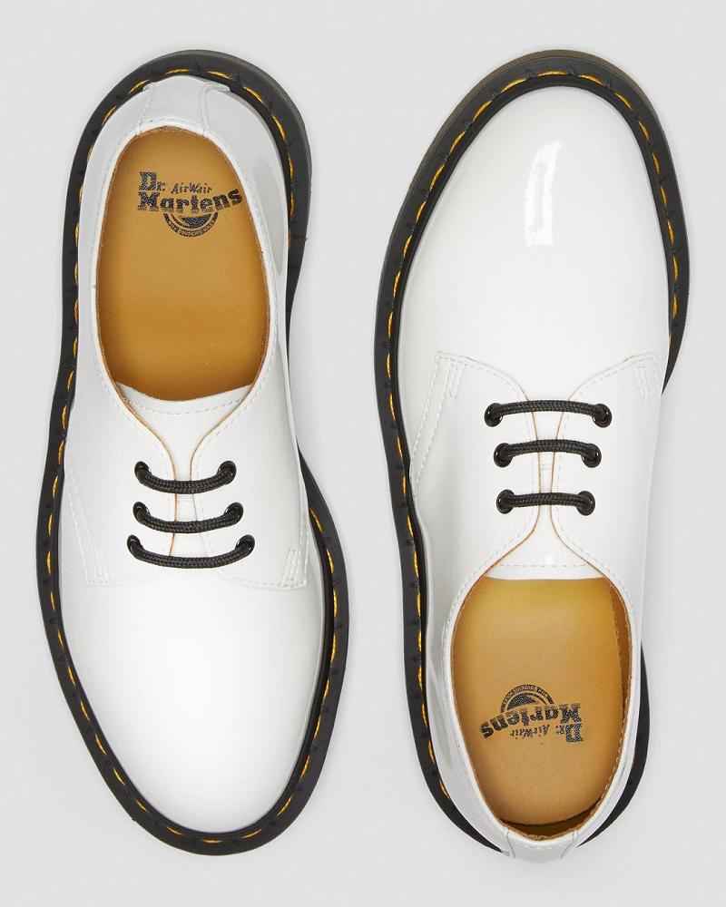 Women's Dr Martens 1461 Patent Leather Oxfords Shoes White | AU 362GSO